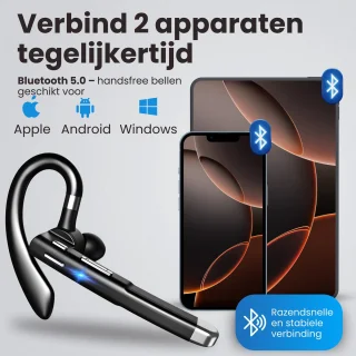 Otiume Draadloze Bluetooth Headset met Oplaadkoffer