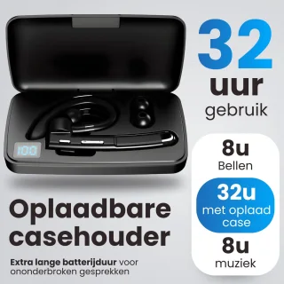 Otiume Draadloze Bluetooth Headset met Oplaadkoffer