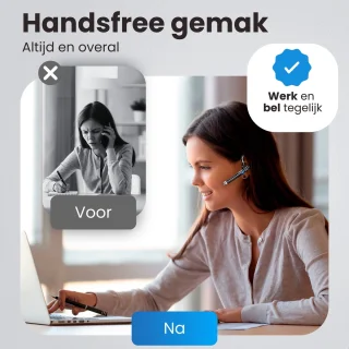 Otiume Draadloze Bluetooth Headset met Oplaadkoffer