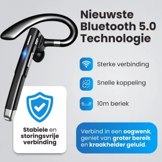 Otiume Draadloze Bluetooth Headset met Oplaadkoffer