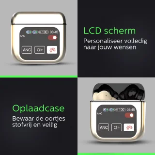Otiume Draadloze Bluetooth Oordopjes Goud