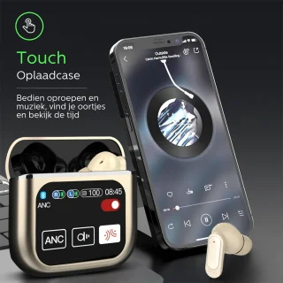 Otiume Draadloze Bluetooth Oordopjes Goud