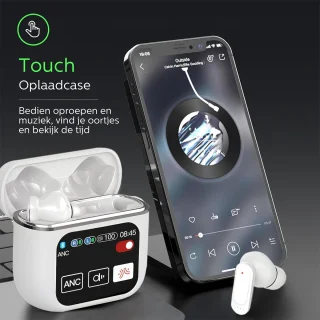 Otiume Draadloze Bluetooth Oordopjes Wit