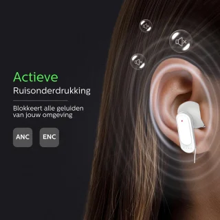 Otiume Draadloze Bluetooth Oordopjes Wit