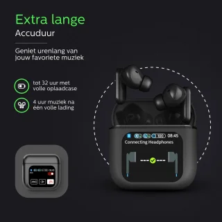 Otiume Draadloze Bluetooth Oordopjes Zwart