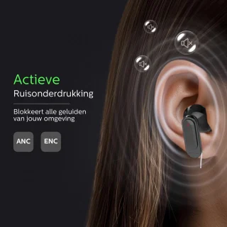 Otiume Draadloze Bluetooth Oordopjes Zwart