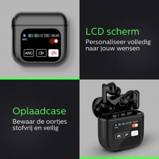 Otiume Draadloze Bluetooth Oordopjes Zwart