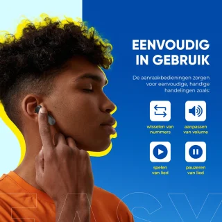 Otiume Draadloze Bluetooth Oordopjes Zwart