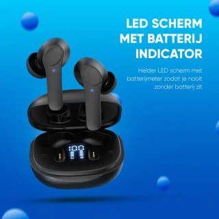 Otiume Draadloze Bluetooth Oordopjes Zwart