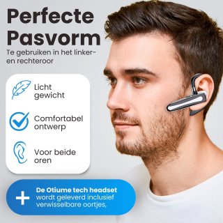 Otiume Draadloze Headset PRO Bluetooth 5.3