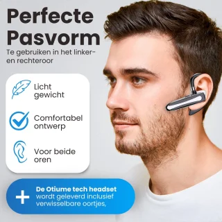 Otiume Draadloze Headset PRO Bluetooth 5.3