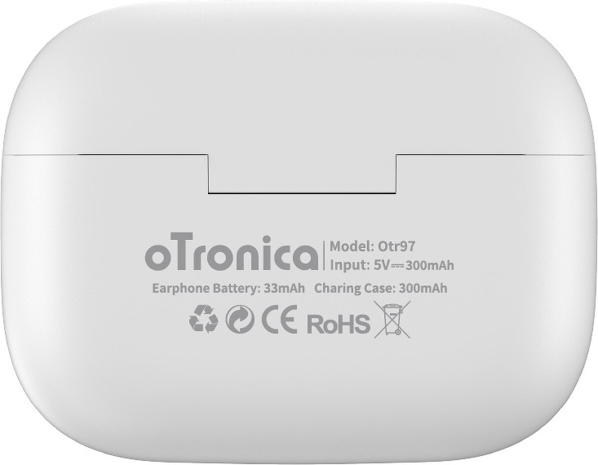 oTronica Draadloze Oordopjes ANC Bluetooth Wit