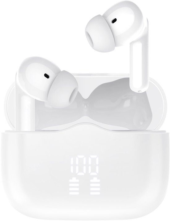 oTronica Draadloze Oordopjes ANC Bluetooth Wit