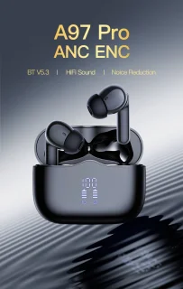 oTronica Draadloze Oordopjes ANC Bluetooth Zwart