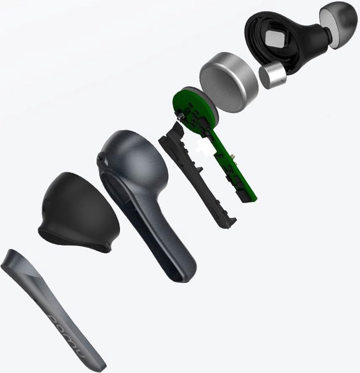 Padmate PaMU Slide True Wireless In-Ear Headset Zwart