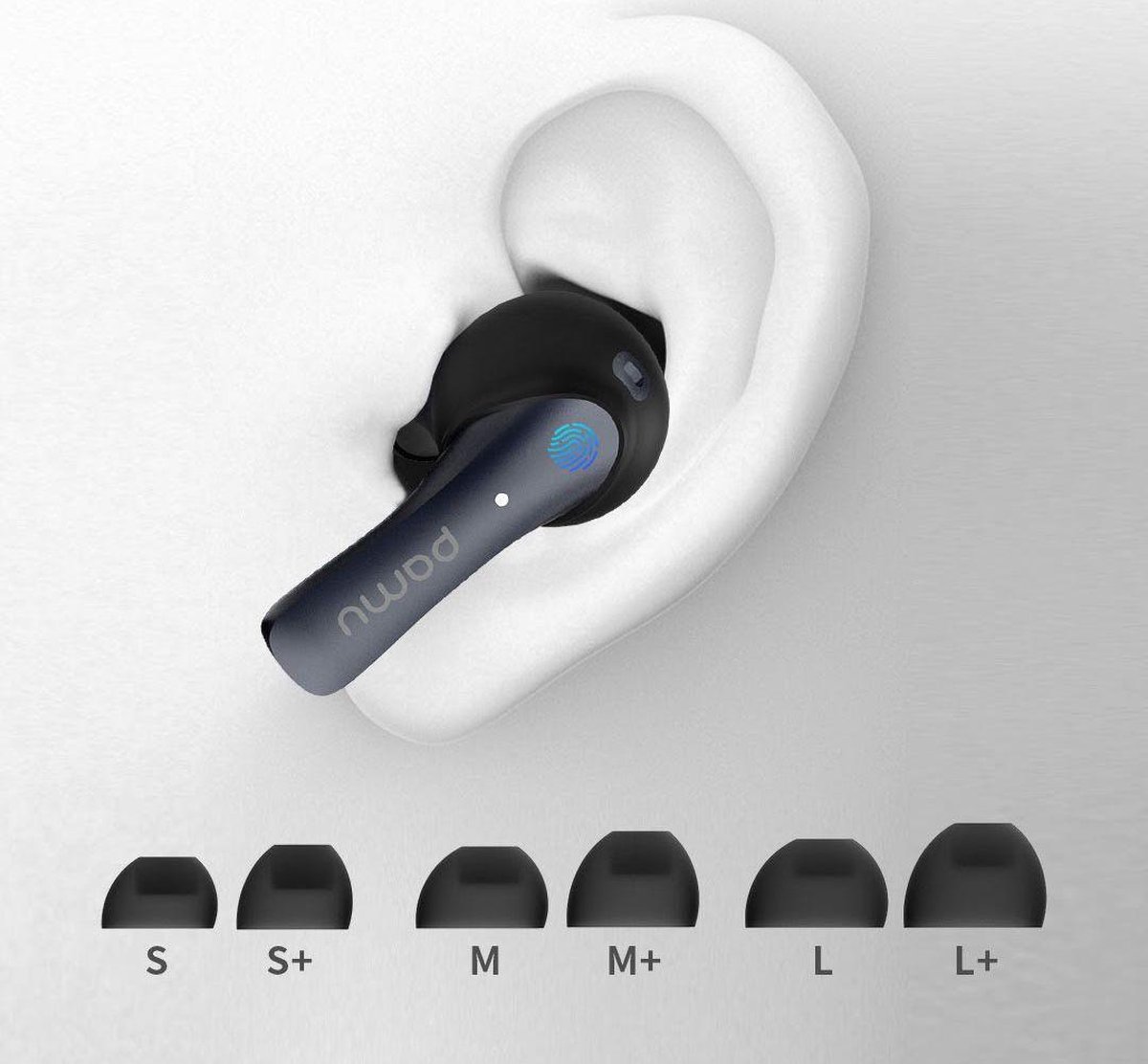 Padmate PaMU Slide True Wireless In-Ear Headset Zwart