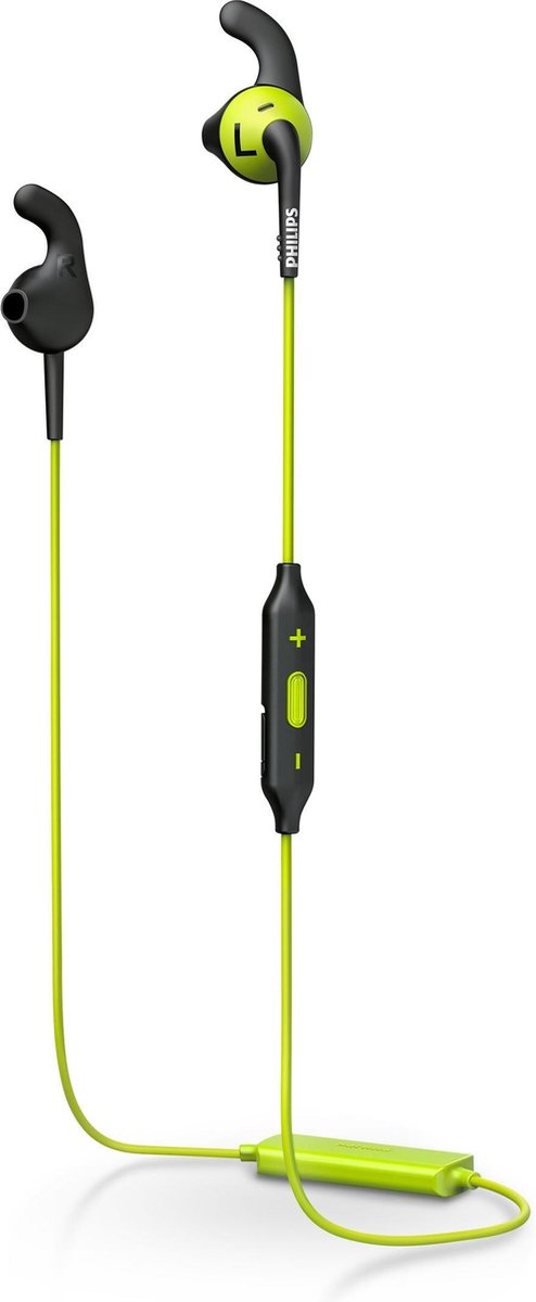 Philips ActionFit SHQ6500CL/27 In-ear Bluetooth Headset Zwart/Limoen