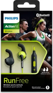 Philips ActionFit SHQ6500CL/27 In-ear Bluetooth Headset Zwart/Limoen