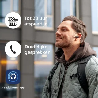 Philips Sound TAT2139 True Wireless Bluetooth Oordopjes Zwart