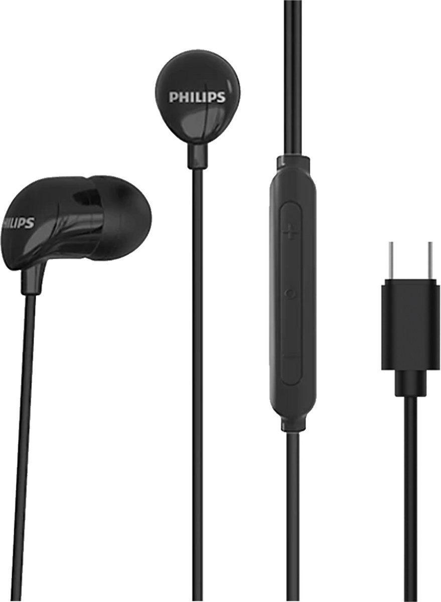 Wat vinden we goed aan de Philips TAE1156BK In-Ear Koptelefoon USB-C Zwart