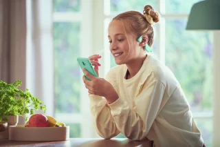 Philips TAK4607 Draadloze Bone Conduction Kinderkoptelefoon Groen