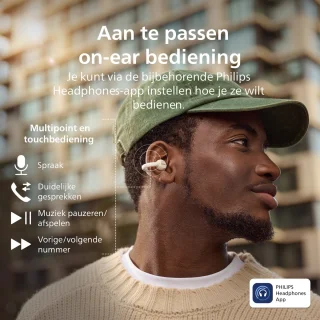 PHILIPS TAQ2000WT/00 Draadloze open-ear oortjes