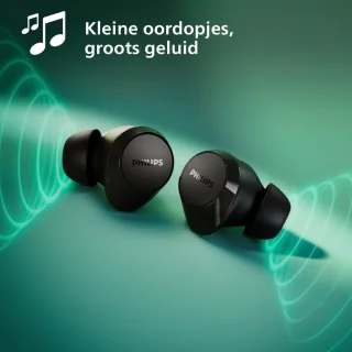 PHILIPS TAT1209BK True Wireless Bluetooth Oordopjes Zwart