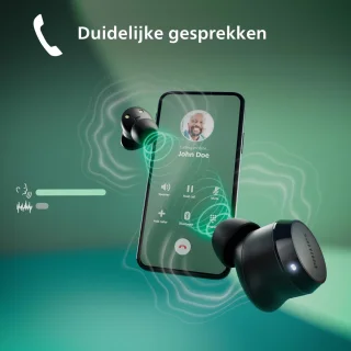 PHILIPS TAT1209BK True Wireless Bluetooth Oordopjes Zwart