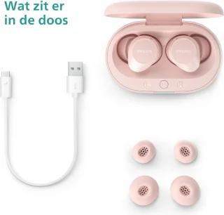 PHILIPS TAT1209PK True Wireless Bluetooth Oordopjes Roze