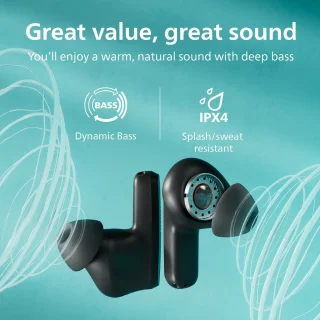 PHILIPS TAT2000 In-ear oordopjes Zwart