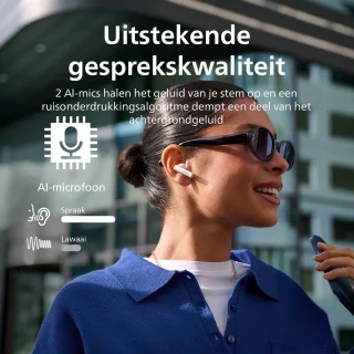 PHILIPS TAT2520WT - TWS oordopjes - Wit
