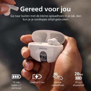 PHILIPS TAT2520WT - TWS oordopjes - Wit