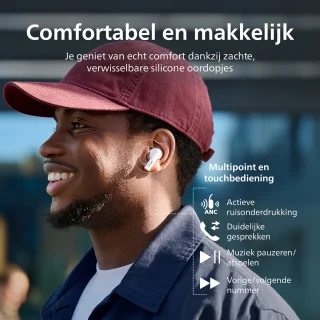 PHILIPS TAT2520WT - TWS oordopjes - Wit