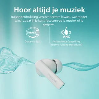 PHILIPS TAT2520WT - TWS oordopjes - Wit