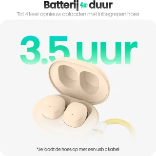 Phreeze Buds Mini Draadloze Oordopjes Cremé