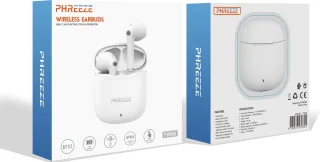 Phreeze Draadloze Bluetooth Oordopjes 2e Generatie Wit