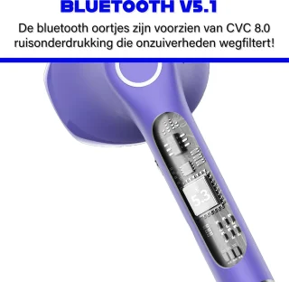 Phreeze Draadloze Oordopjes 2e Generatie Paars