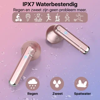 Phreeze Draadloze Oordopjes Roze Goud Bluetooth