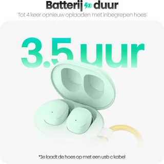 Phreeze Mini EarBuds Draadloze Oordopjes Groen Bluetooth 5.4