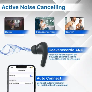 Phreeze Wireless EarBuds Draadloze In-Ear Oordopjes