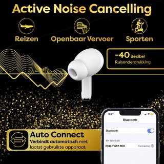 Phreeze Wireless EarBuds Draadloze In-Ear Oordopjes