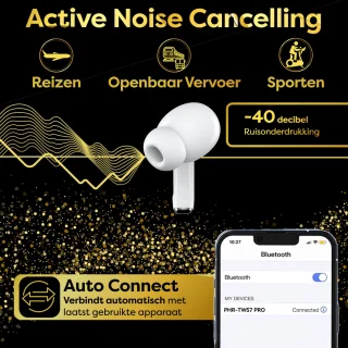 Phreeze Wireless EarBuds Draadloze In-Ear Oordopjes