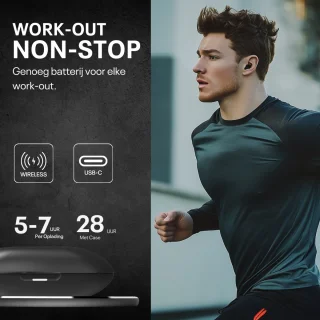 Picolet Genius Pro Draadloze Bluetooth Oordopjes Zwart