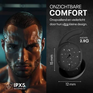 Picolet Genius Pro Draadloze Bluetooth Oordopjes Zwart