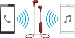 Pioneer SE-C4BT Bluetooth In-Ear Rood