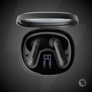 pocobob® 8 - Draadloze in-ear oordopjes Zwart