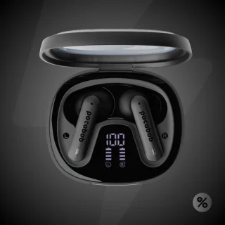 pocobob® 8 - Draadloze in-ear oordopjes Zwart