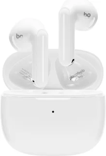 pocobob GO draadloze semi in-ear oordopjes wit
