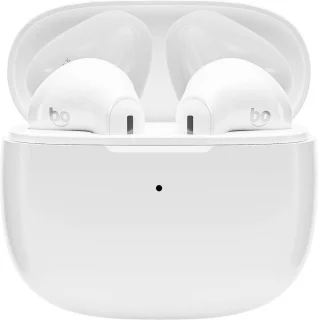 pocobob GO draadloze semi in-ear oordopjes wit