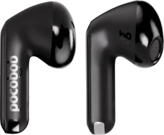 pocobob GO draadloze semi in-ear oordopjes zwart